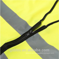 Traje de construcción Amarillo 100% poliéster Trabajo de alta visibilidad Chaleco reflectante Cremallera ANSI Hi Vis Workwear Jacket